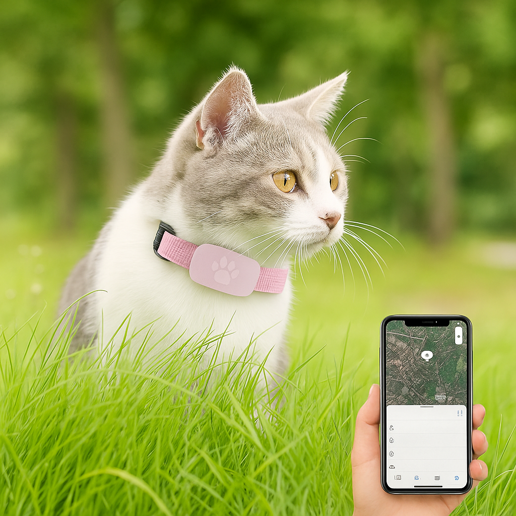 Smart GPS Pet Tracker Collar – Adjustable, Waterproof & iOS Compatible