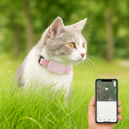 Smart GPS Pet Tracker Collar – Adjustable, Waterproof & iOS Compatible