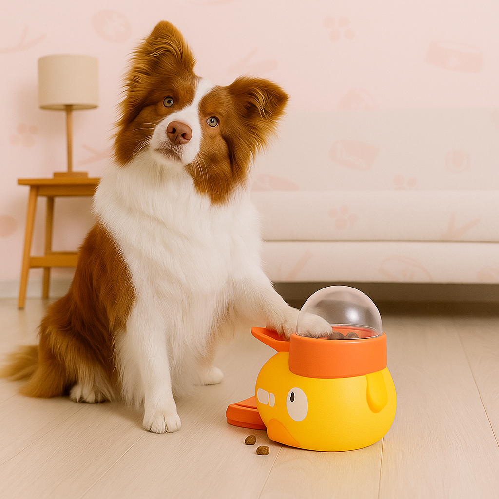 2-in-1 Interactive Dog Toy & Treat Dispenser – Slow Feeder for Training and Play