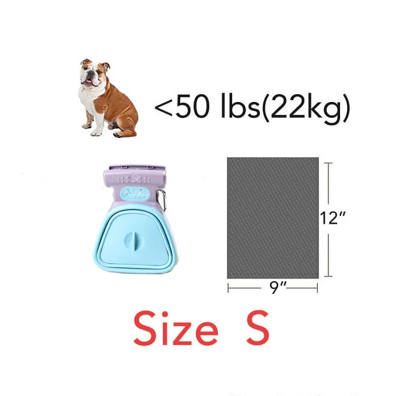 Foldable Dog Pooper Scooper with Decomposable Bags – Portable Pet Waste Cleaner
