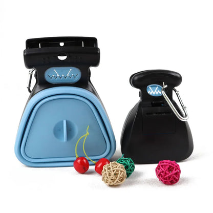 Foldable Dog Pooper Scooper with Decomposable Bags – Portable Pet Waste Cleaner