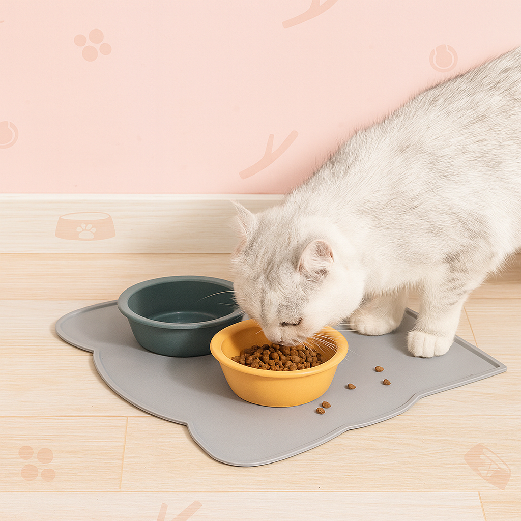 Silicone Pet Food Mat – Waterproof, Non-Slip & Easy-Clean Feeding Mat