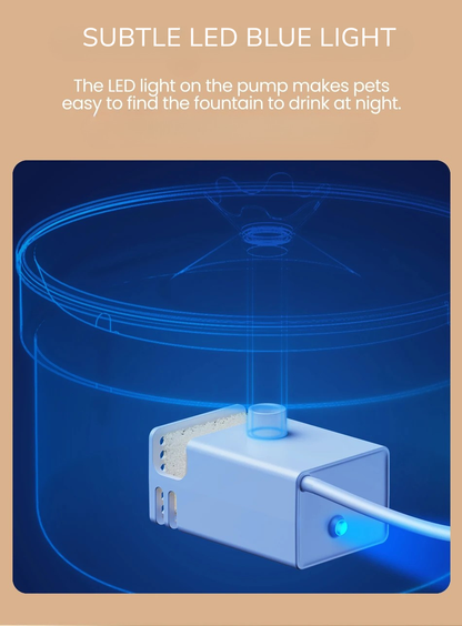 ROJECO 2L Stainless Steel Pet Water Fountain – Ultra Quiet Smart Dispenser