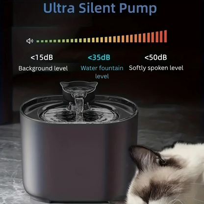 2.2L Automatic Pet Water Fountain with Filter – Quiet Cat & Dog Drinking Dispenser