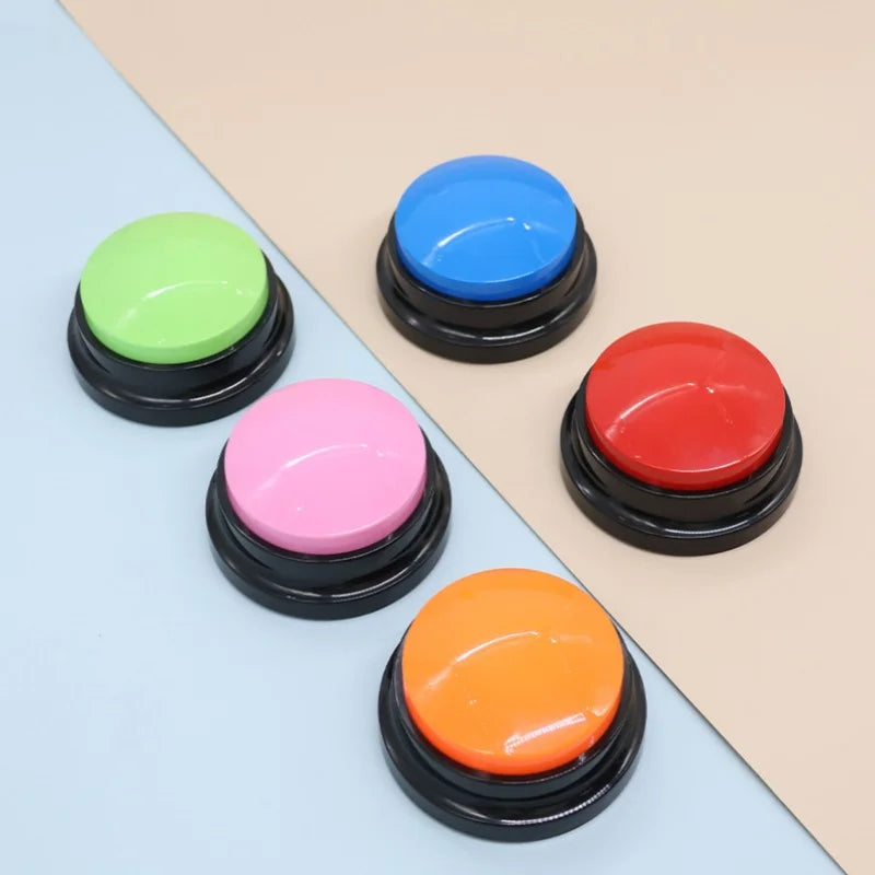 Recordable Dog Training Buttons – Talking Pet Communication Buzzer