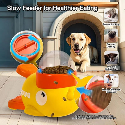2-in-1 Interactive Dog Toy & Treat Dispenser – Slow Feeder for Training and Play