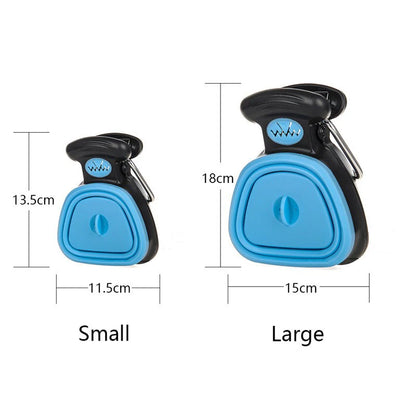 Foldable Dog Pooper Scooper with Decomposable Bags – Portable Pet Waste Cleaner