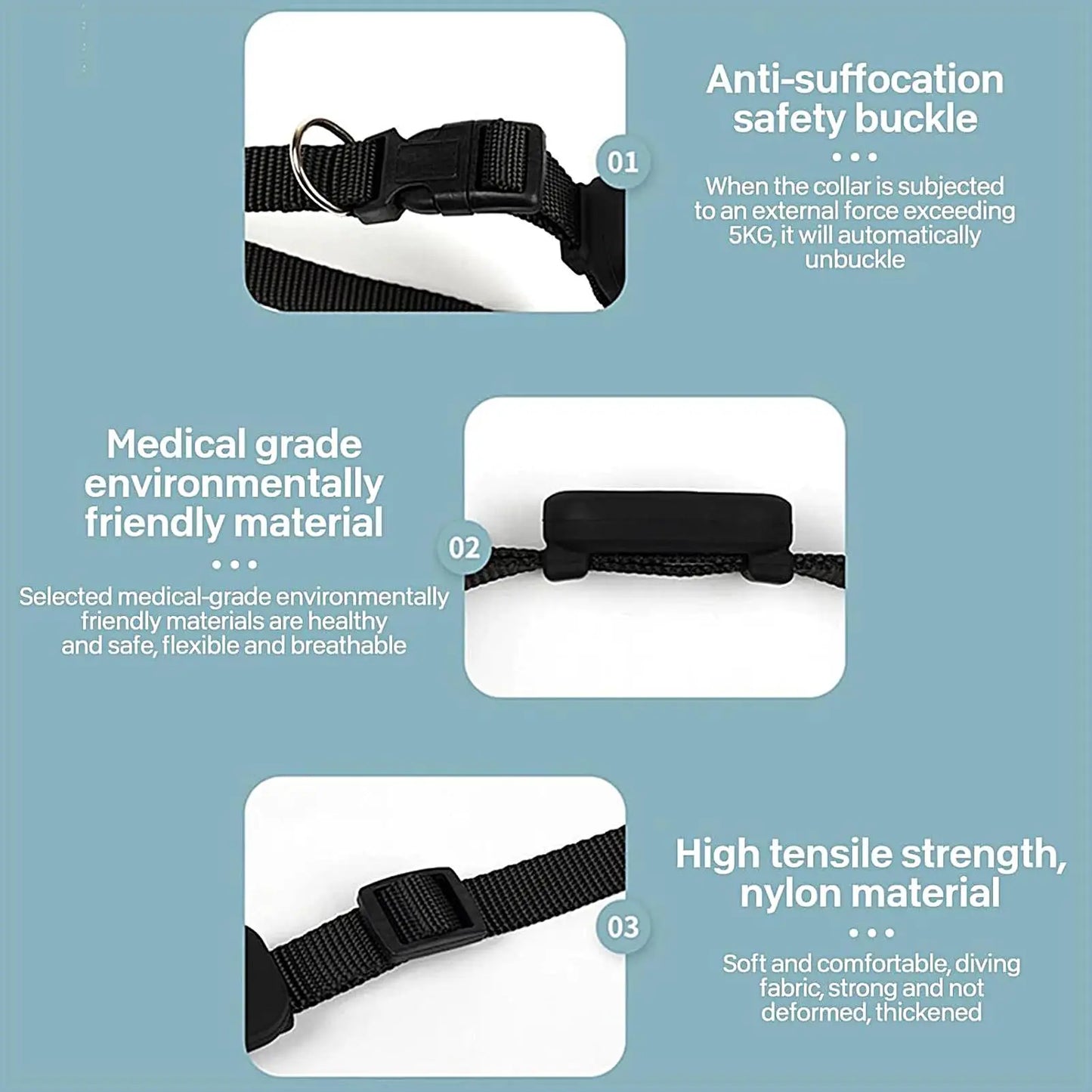 Smart GPS Pet Tracker Collar – Adjustable, Waterproof & iOS Compatible