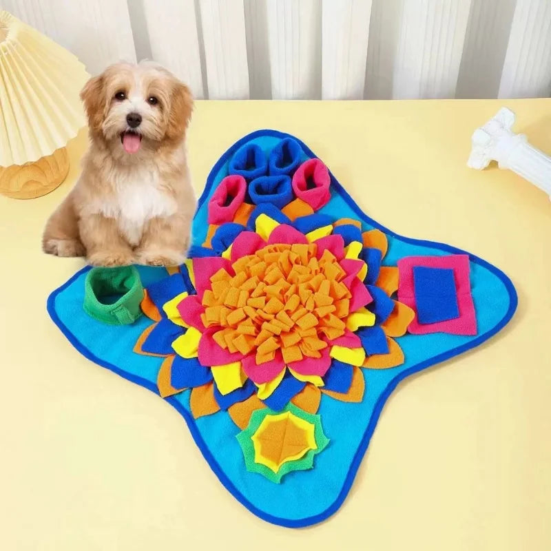 Pet Sniffing Training Mat – Interactive Slow Feeding & Stress Relief Blanket for Dogs and Cats