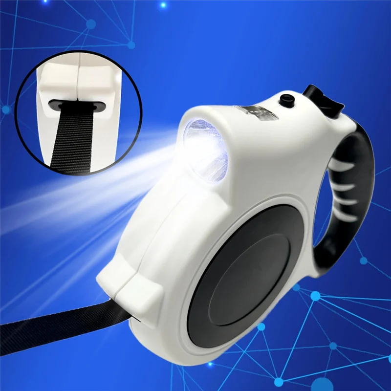 Night time Illuminated Retractable Dog Leash 5m