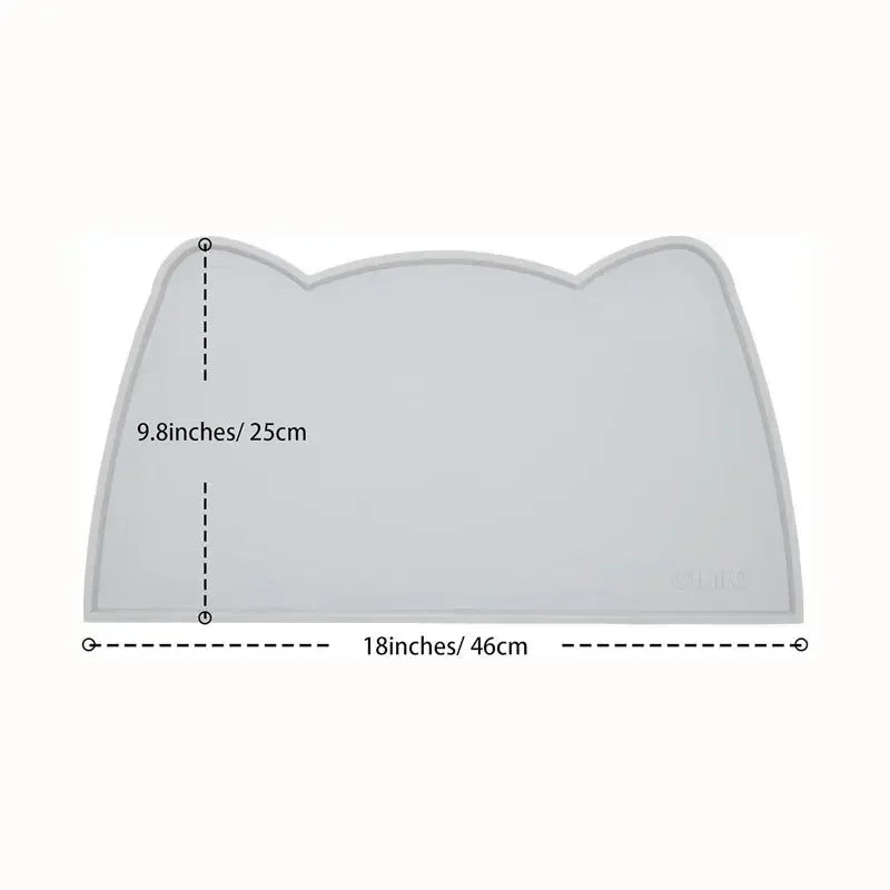 Silicone Pet Food Mat – Waterproof, Non-Slip & Easy-Clean Feeding Mat