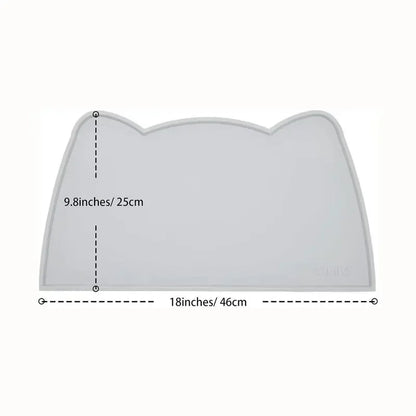 Silicone Pet Food Mat – Waterproof, Non-Slip & Easy-Clean Feeding Mat
