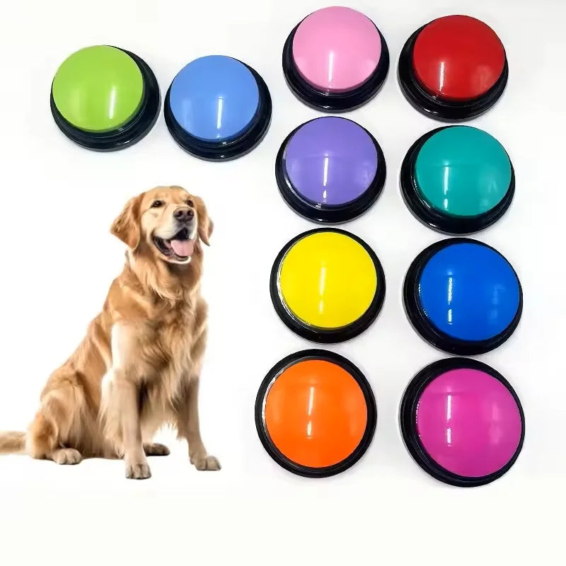Recordable Dog Training Buttons – Talking Pet Communication Buzzer