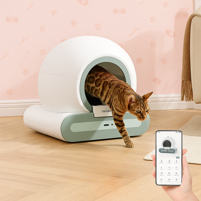 Tonepie Ti+ Smart Automatic Cat Litter Box – Self-Cleaning with App Control & Ionic Deodoriser