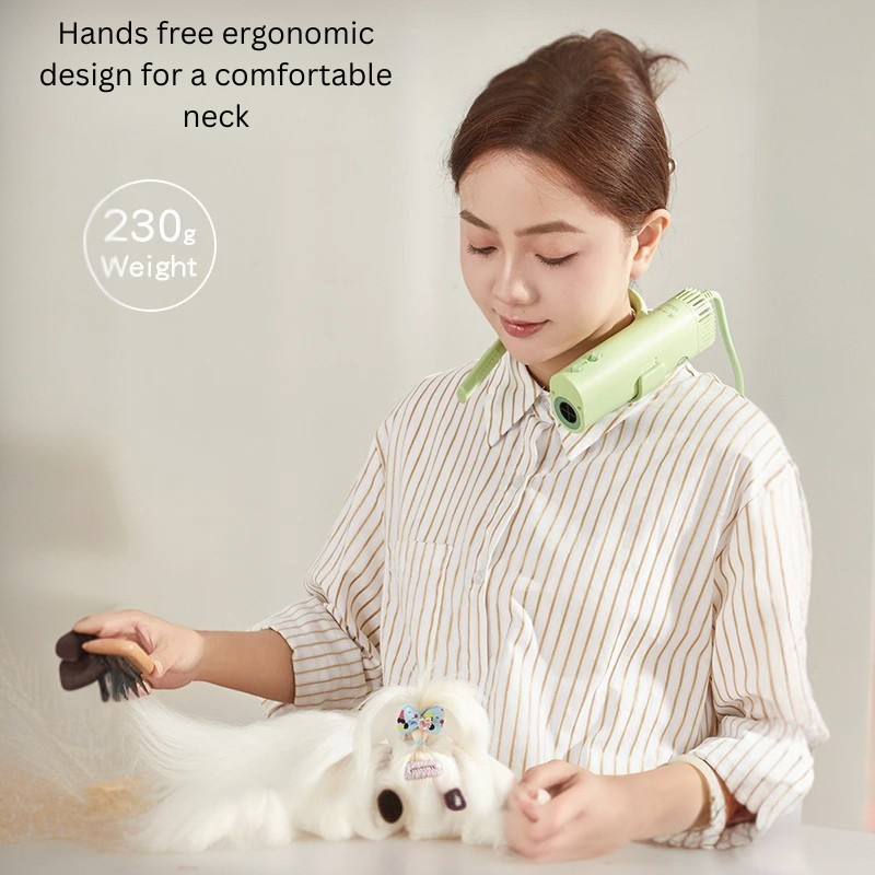 High-Speed Hands Free Pet Hair Dryer – Quiet, Lightweight & Powerful Grooming Dryer