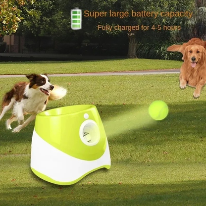 Automatic Dog Ball Launcher – Rechargeable Fetch Toy