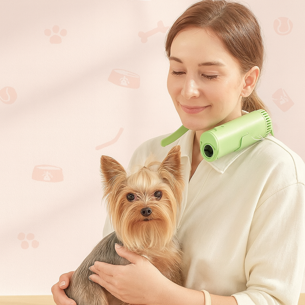 High-Speed Hands Free Pet Hair Dryer – Quiet, Lightweight & Powerful Grooming Dryer