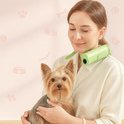 High-Speed Hands Free Pet Hair Dryer – Quiet, Lightweight & Powerful Grooming Dryer